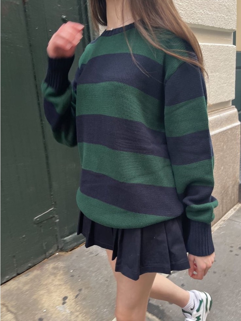 Brandy Melville Navy Blue Crewneck Sweater